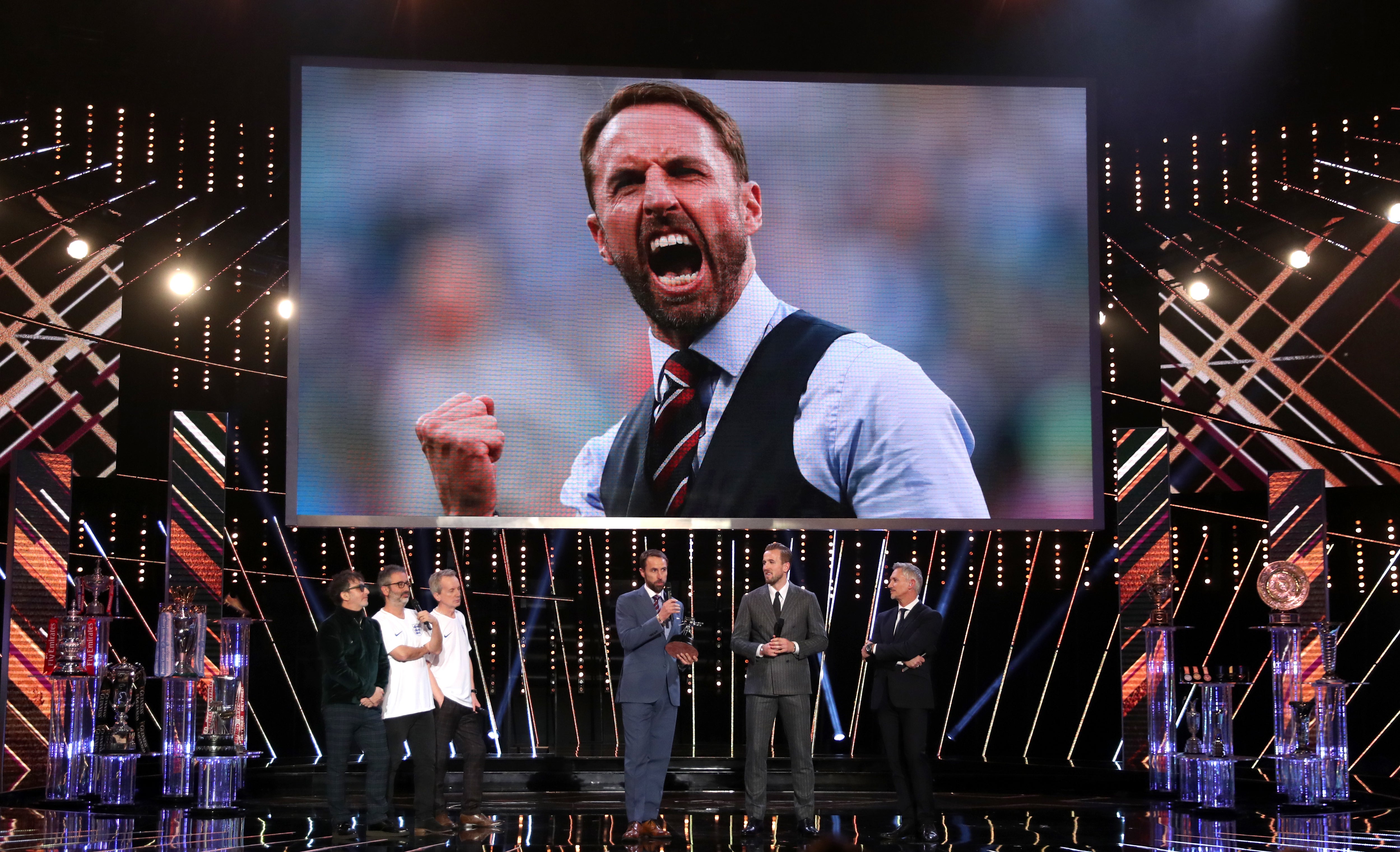 Southgate was named Coach of the Year at BBC Sports Personality of the Year following England’s World Cup exploits (David Davies/PA)