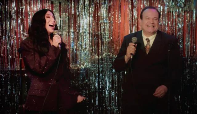 <p>Cher and Barry in the new UKTV advert</p>