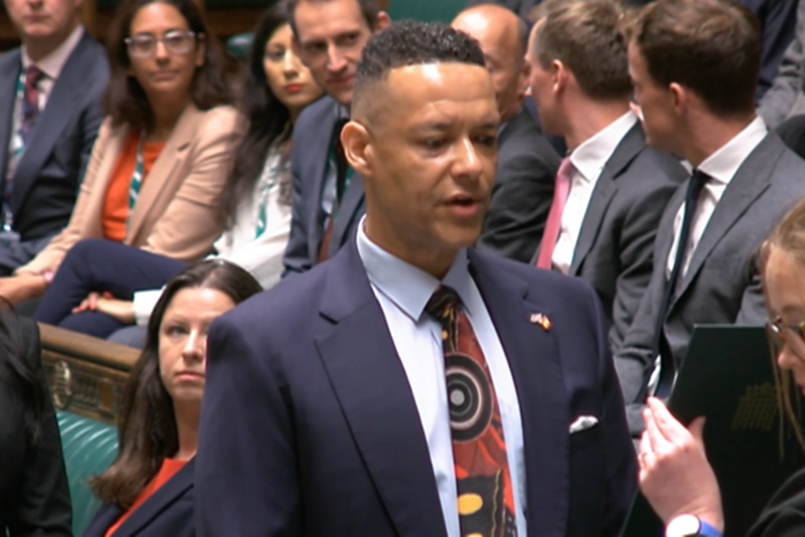 Labour MP Clive Lewis makes his second attempt to swear in after the General Election (PA)