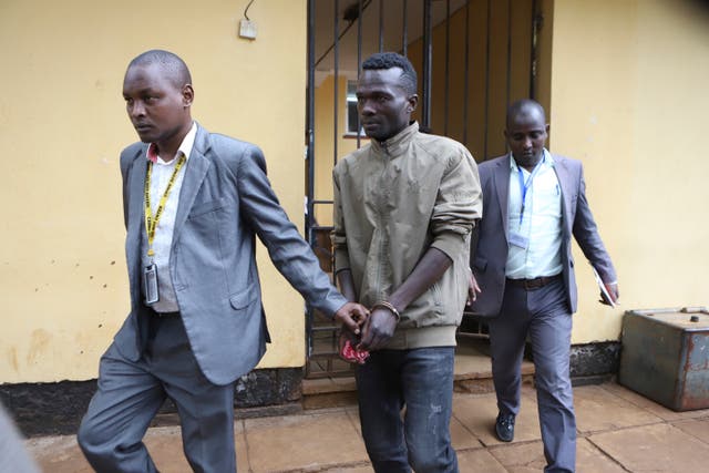 <p>Suspect, Collins Jumaisi Khalusha, leaves court in Nairobi, Kenya, Tuesday, July 16, 2024 </p>