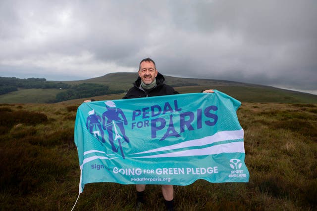 Chris Boardman is taking on a cycling challenge to Paris (Lucy Ray/PA Media Assignments)