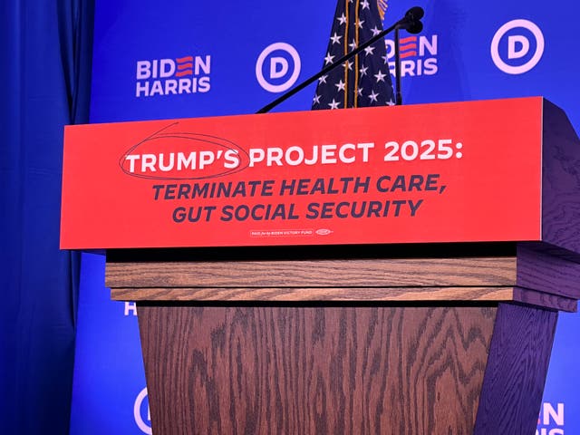 <p>Democrats are leaning into the Trump-aligned “Project 2025” as a source of potential attacks against the ex-president and his campaign</p>