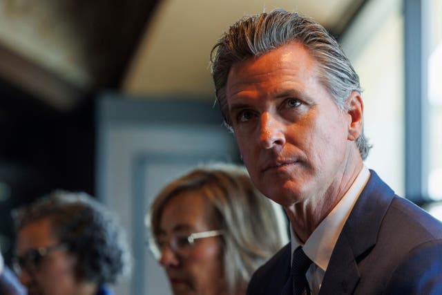 <p>Newsom signed off on sending 61 officers to Wisconsin for the RNC </p>