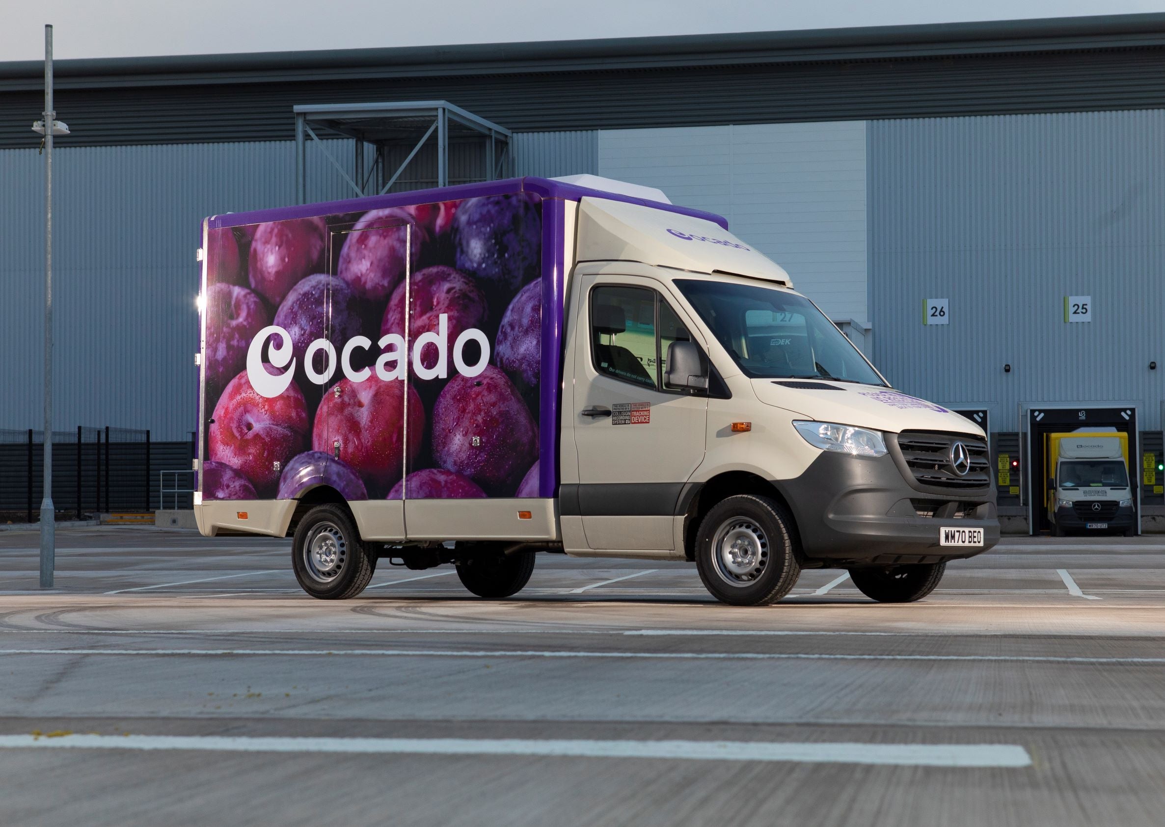 Ocado shares moved higher after it trimmed its losses (Ocado/PA)