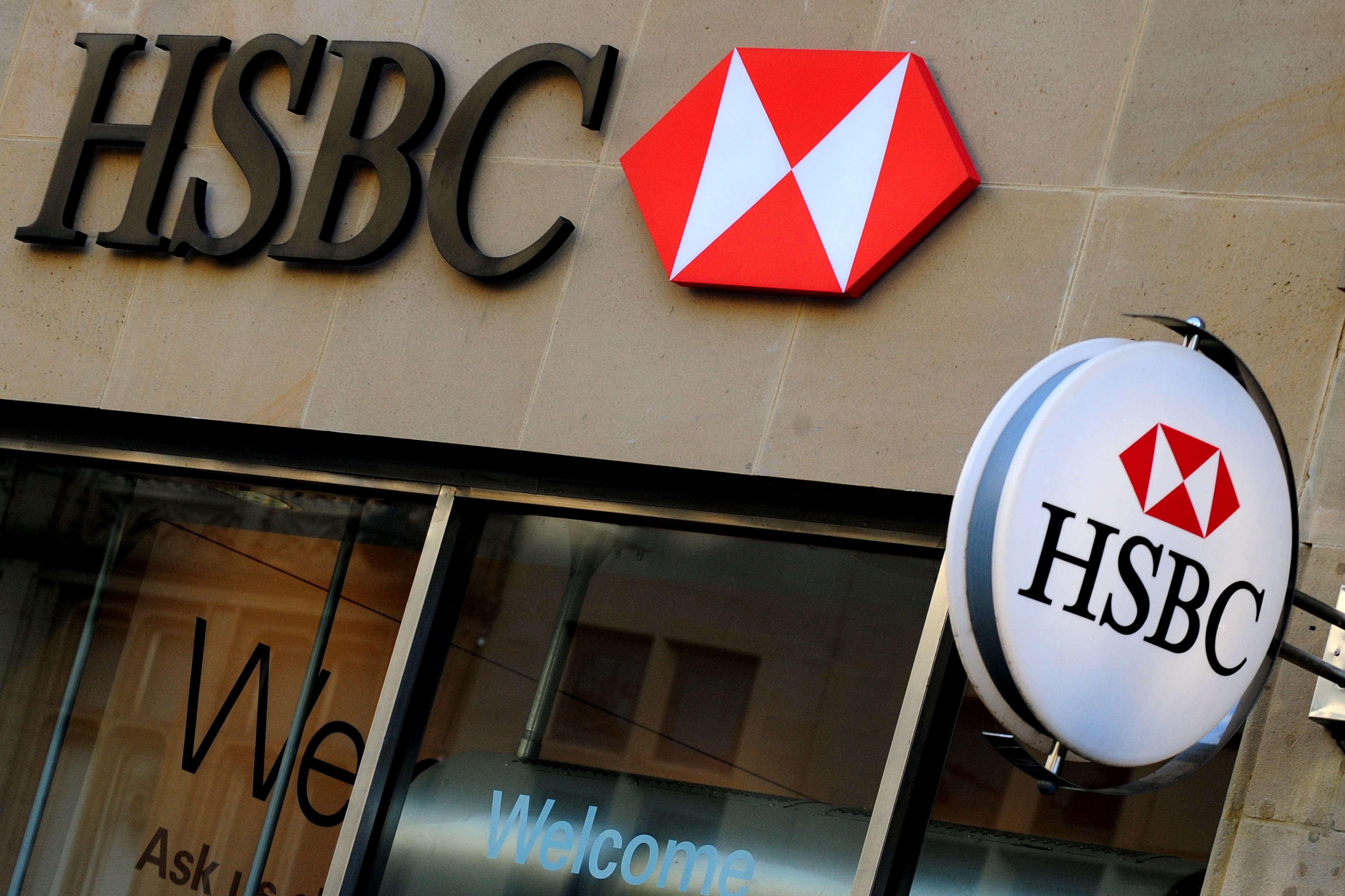 File photo of HSBC sign (Rui Vieira/PA)