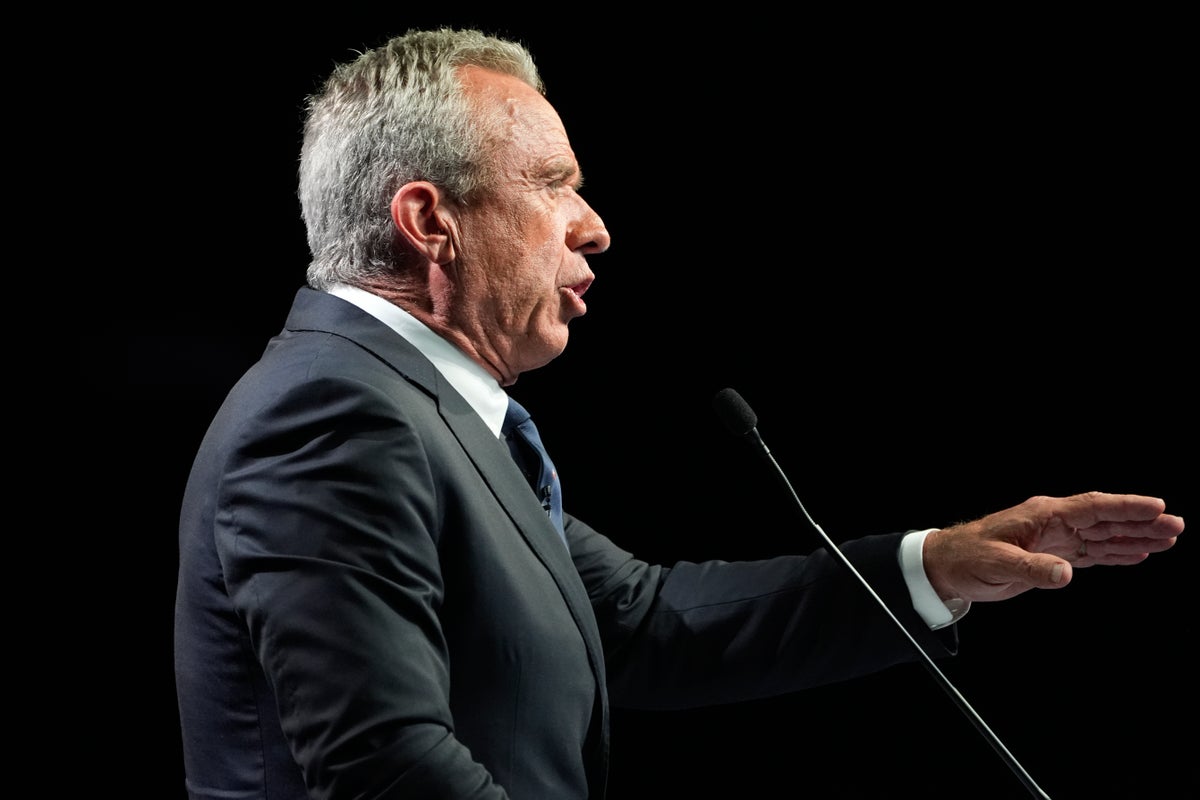 Watch: Robert F. Kennedy Jr holds news conference after Biden drops out of 2024 presidential election race