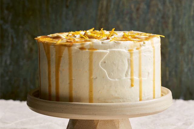 <p>Sour cream helps keeps this vegan bake dense and incredibly moist </p>