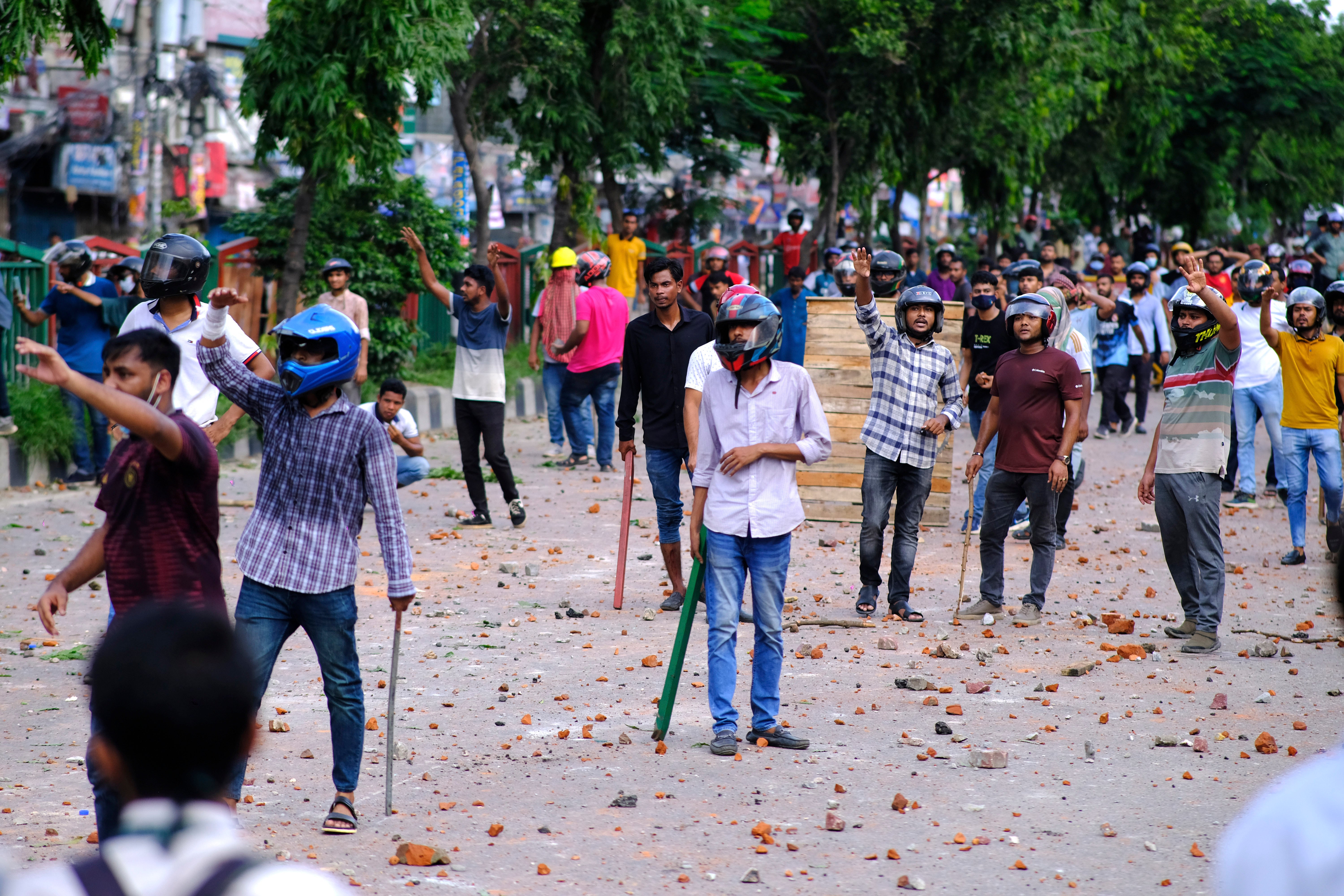 CORRECTION Bangladesh Campus Violence