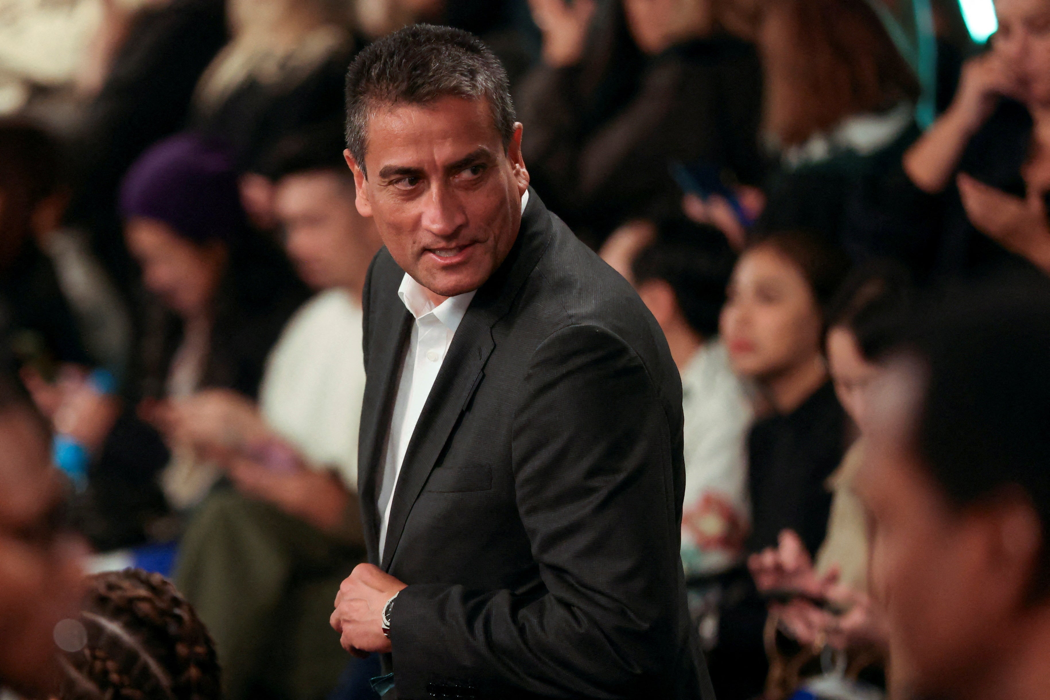 Former Burberry CEO Jonathan Akeroyd at London Fashion Week