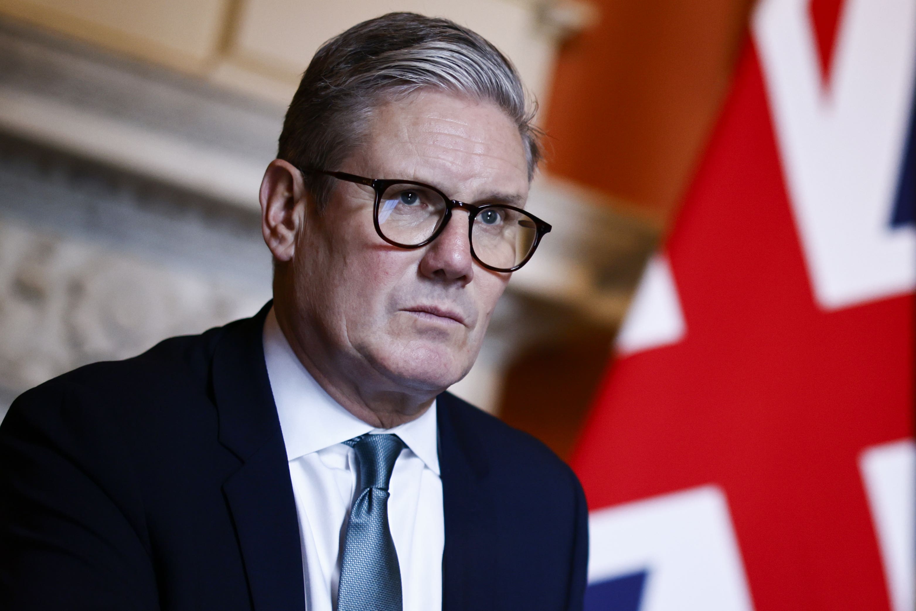 Prime Minister Sir Keir Starmer during his meeting with Defence Secretary John Healey and former Nato chief Lord Robertson of Port Ellen, head of the Government’s root-and-branch defence review at 10 Downing Street, in London. The strategic defence review launched by Sir Keir’s administration will examine how to strengthen UK homeland security, bolster Ukraine in its fight against Russia, and modernise and maintain the nuclear deterrent. Picture date: Tuesday July 16, 2024.