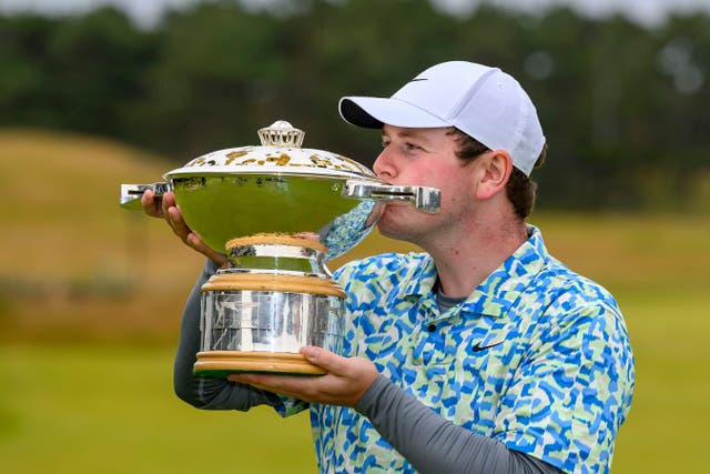 Robert MacIntyre celebrated long and hard after winning the Scottish Open (Malcolm Mackenzie/PA)