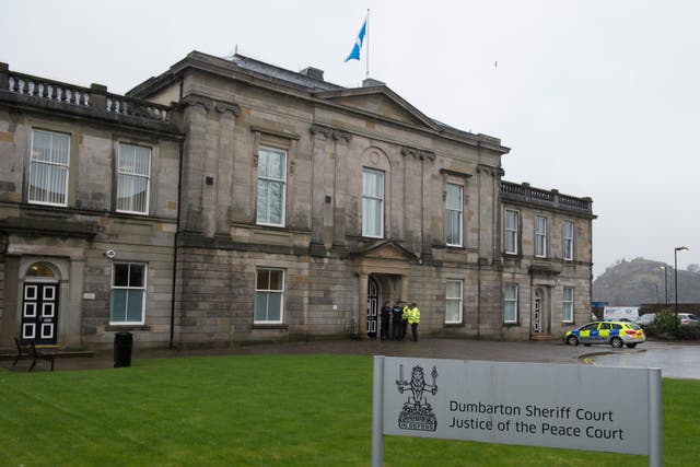 Amar Tagore’s sentencing took place at Dumbarton Sheriff Court (John Linton/PA)