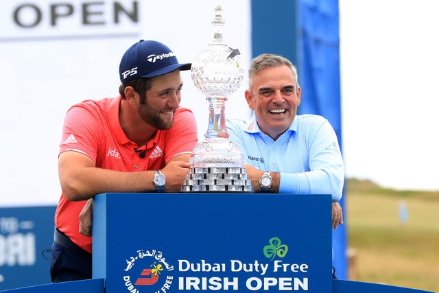 Paul McGinley (right) believes an unhappy Jon Rahm wants a deal to be done between LIV Golf and the PGA Tour (Donall Farmer/PA)