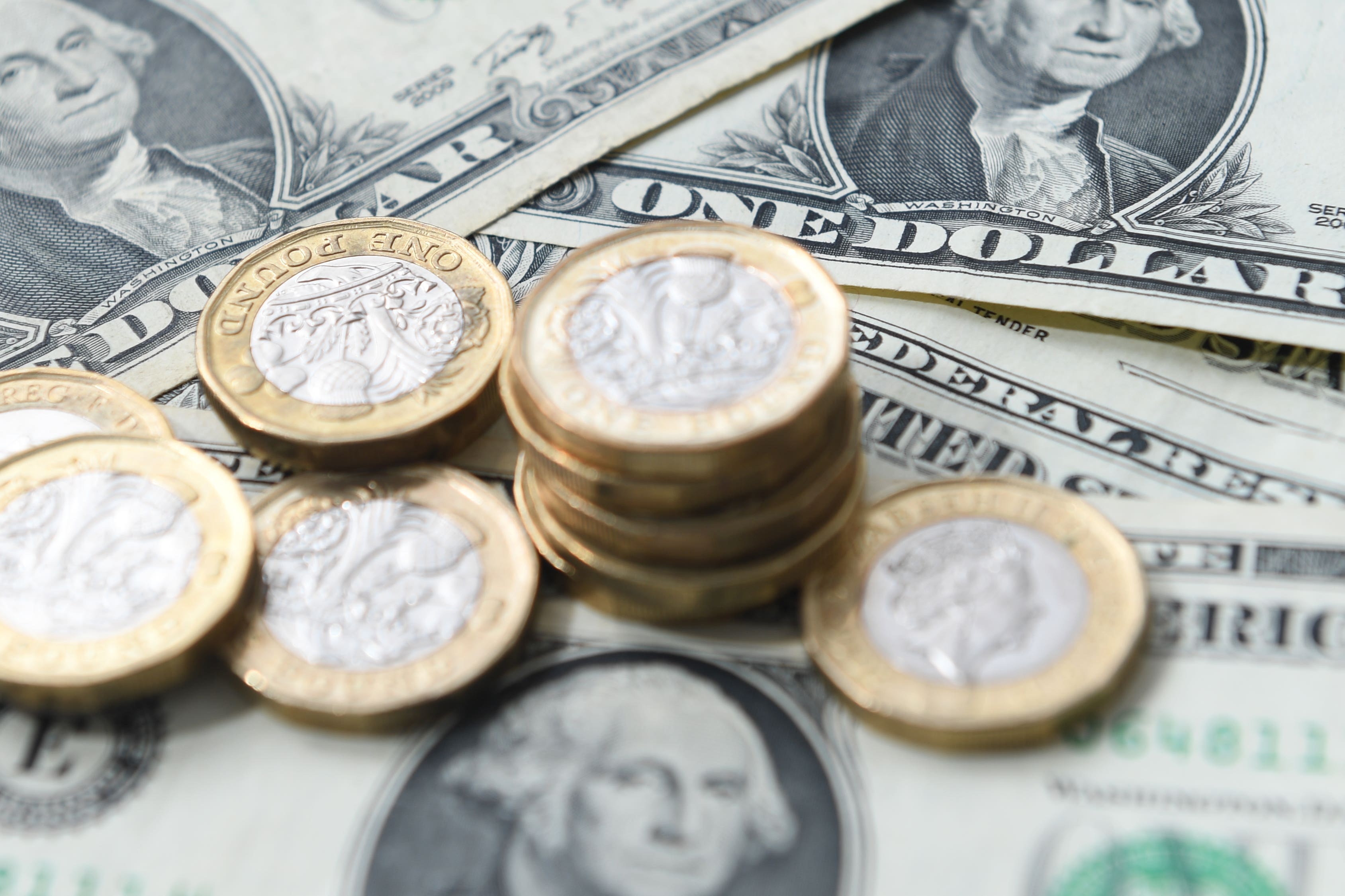 The pound was up 0.26% at 1.300 US dollars (Joe Giddens/PA)