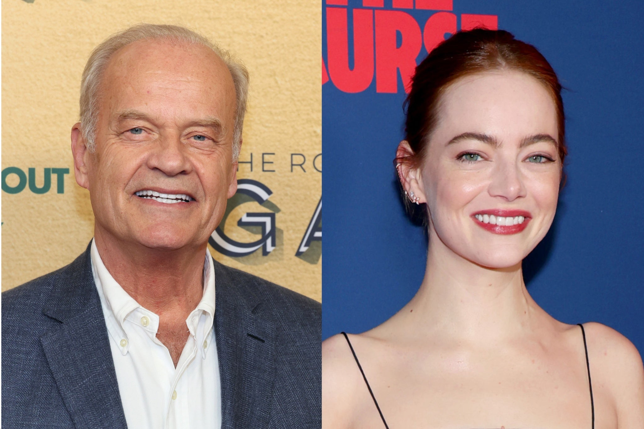 Kelsey Grammer and Emma Stone, neither of whom were nominated at the 2024 Emmys