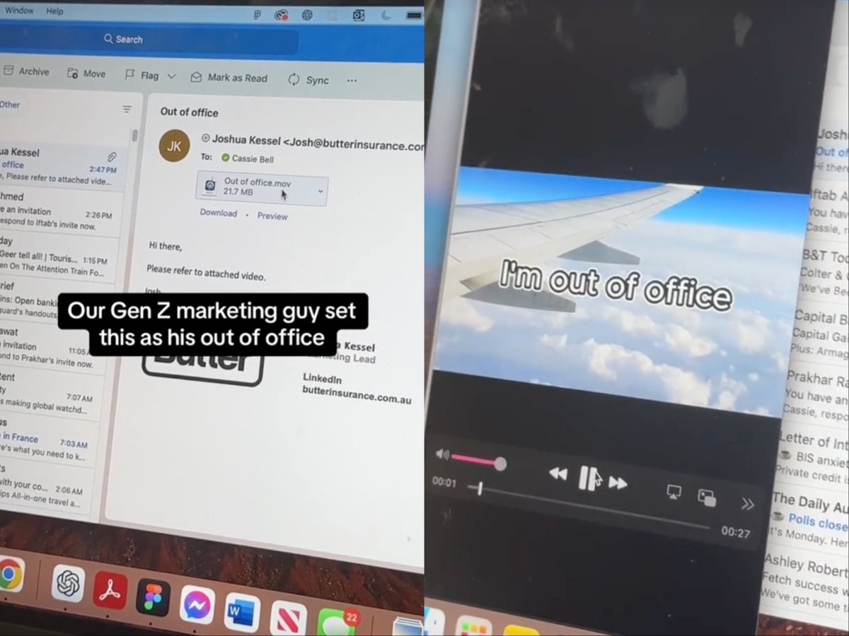  Gen Z employee creates hilarious video for ‘out of office’ email 