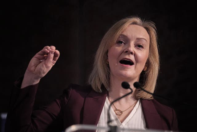 Liz Truss’s government broke with tradition by refusing to publish the OBR’s forecast ahead of its 2022 mini-budget (Victoria Jones/PA)