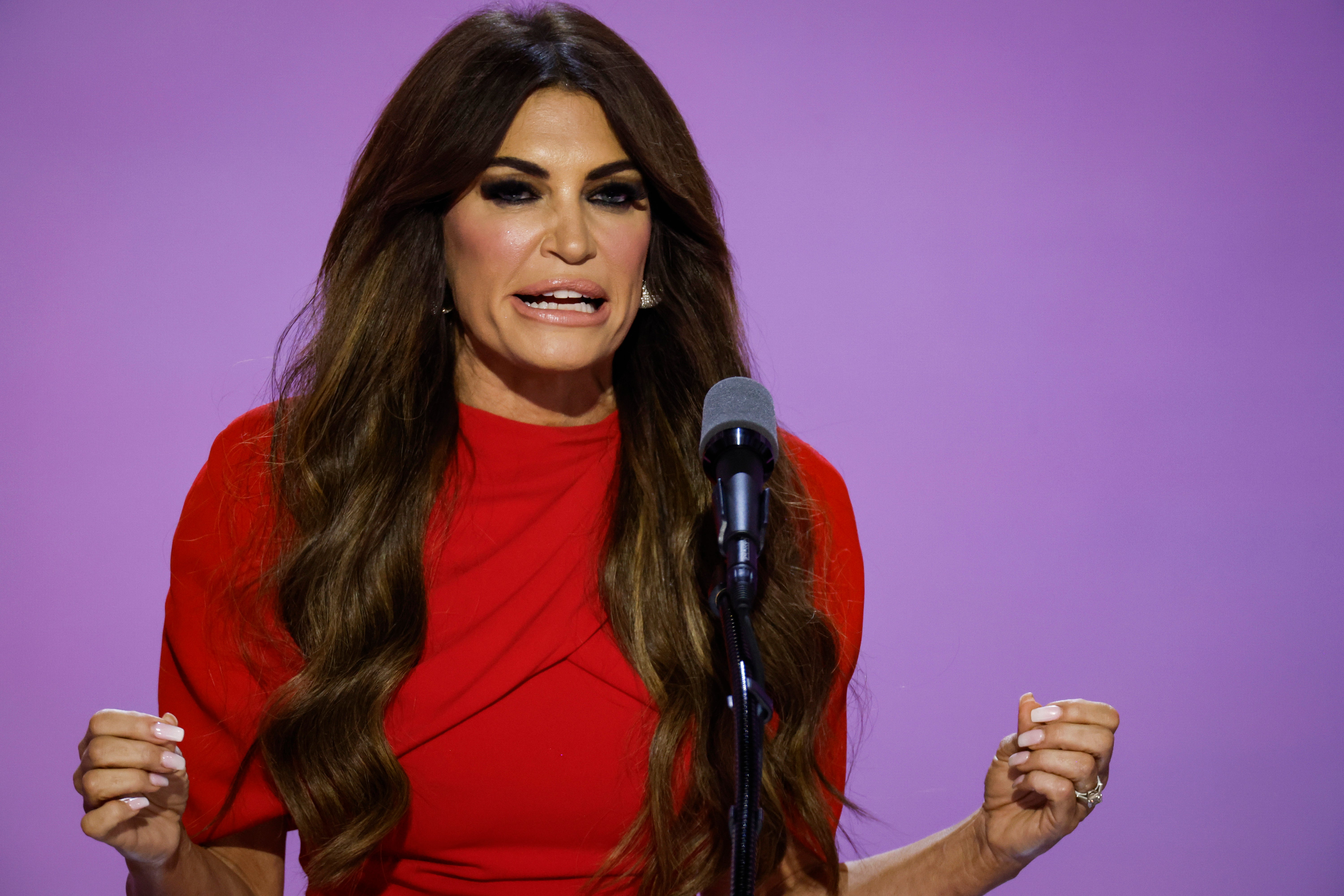 Kimberly Guilfoyle was mercilessly mocked after giving another loud speech at the 2024 RNC