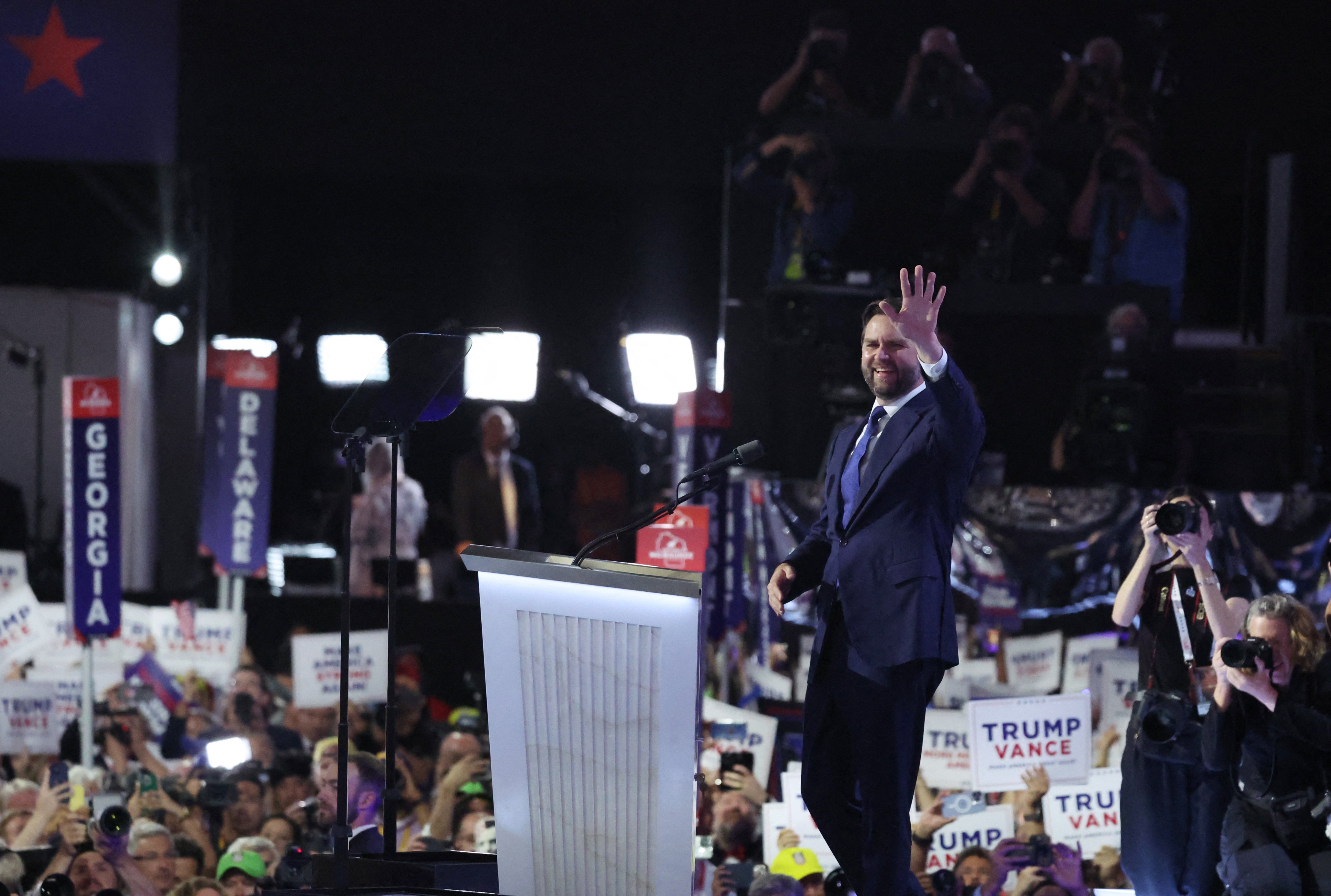 Vance made his remarks on day three of the Republican National Convention in Milwaukee, Wisconsin, shortly after being named as Trump’s running mate for 2024 on Monday