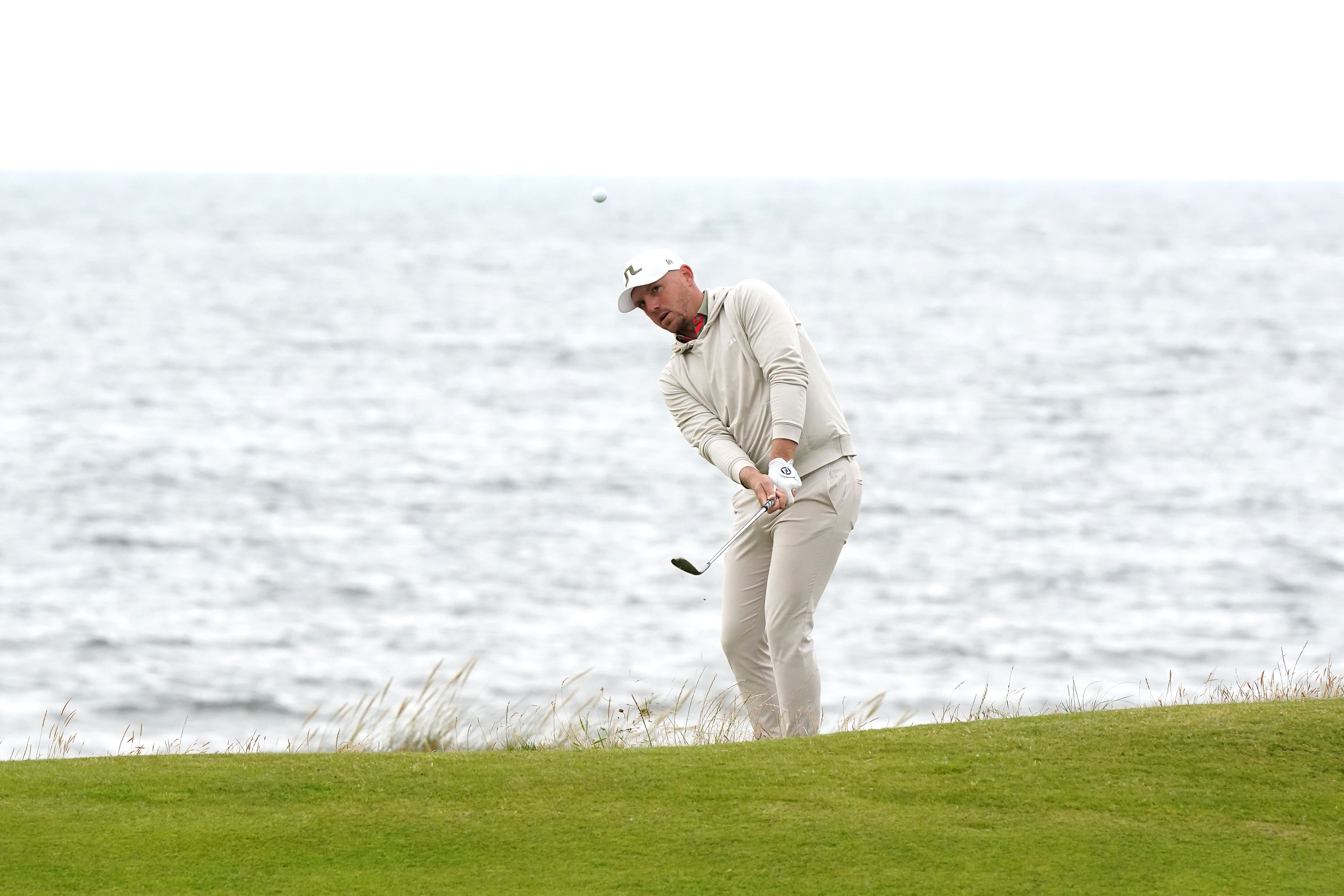 An eagle for 贰苍驳濒补苍诲’蝉 Matt Wallace catapulted him into the early lead on the first day of the Open at Troon (Zac Goodwin/PA)