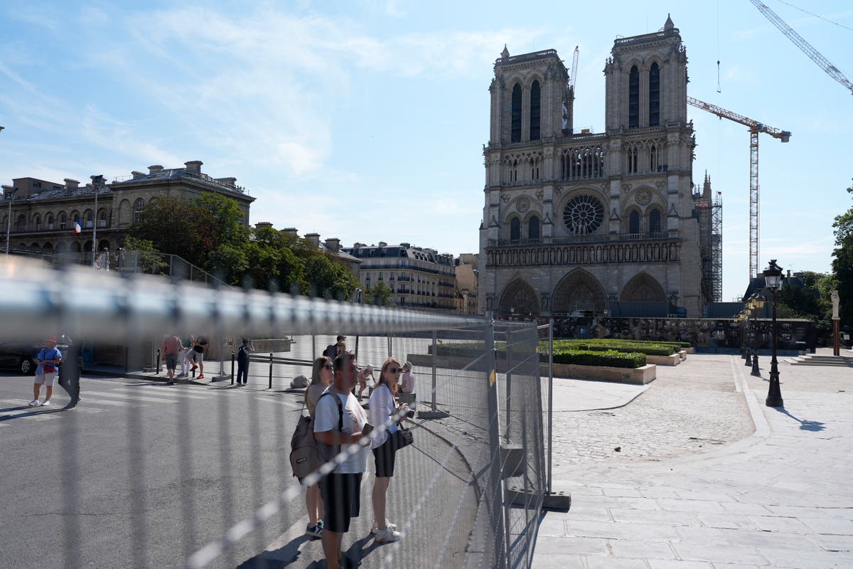 Paris police are sealing off the Seine River ahead of the Olympics opening ceremony