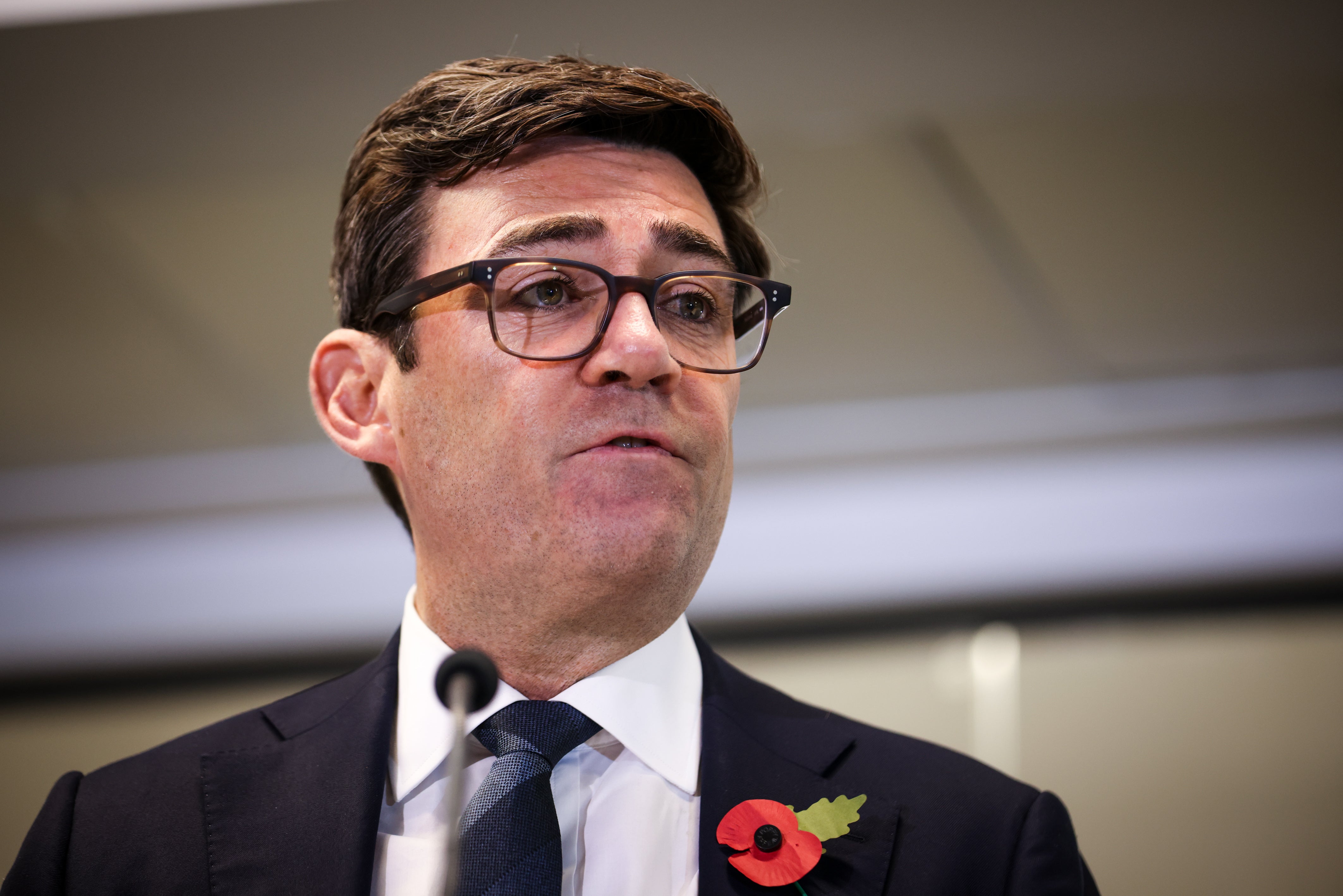 Greater Manchester mayor Andy Burnham has appealed for ‘calm’ following the incident