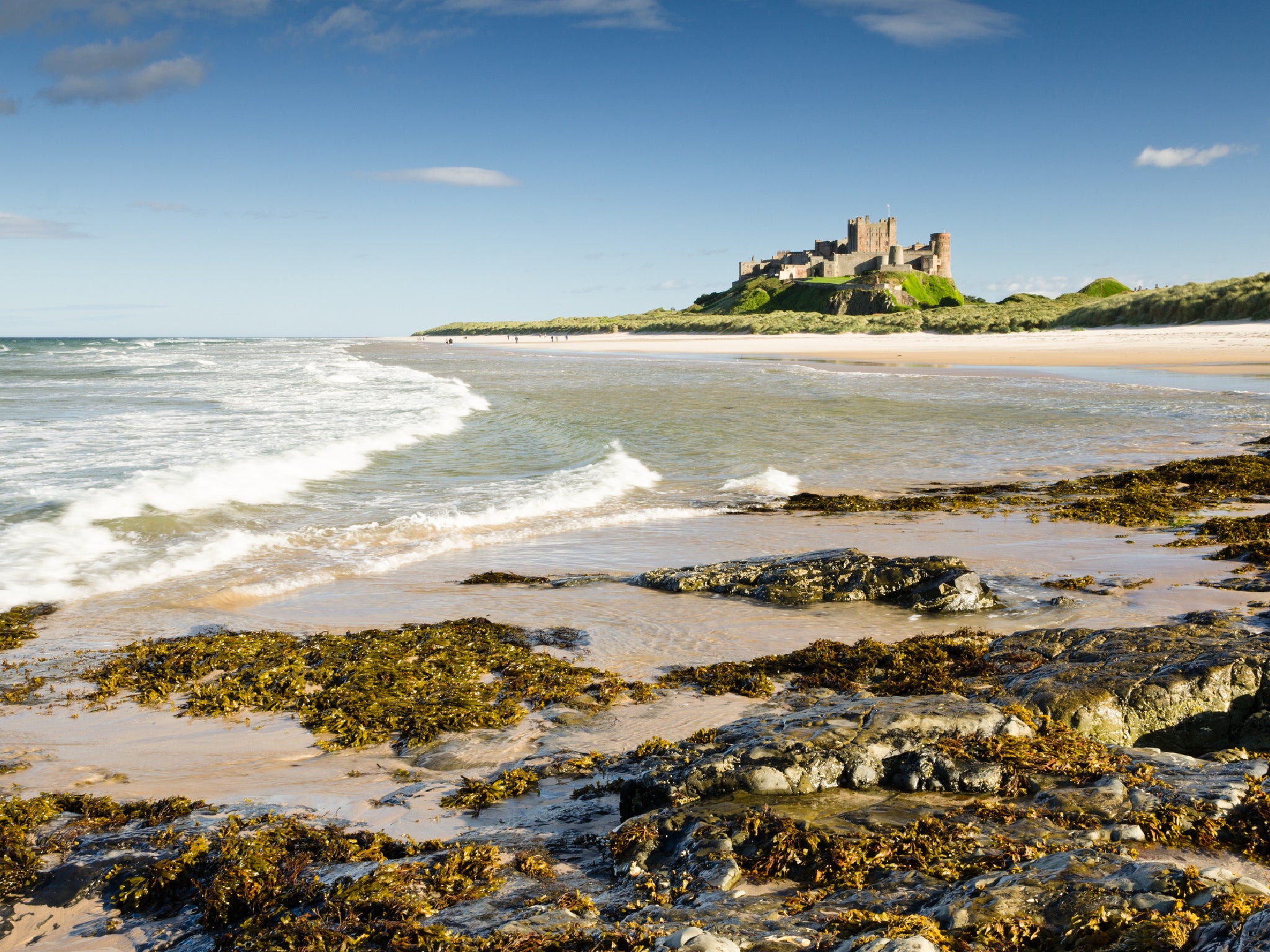Visitors awarded Bamburgh a full five stars for its beach, seafront, scenery, tourist attractions, and peace and quiet