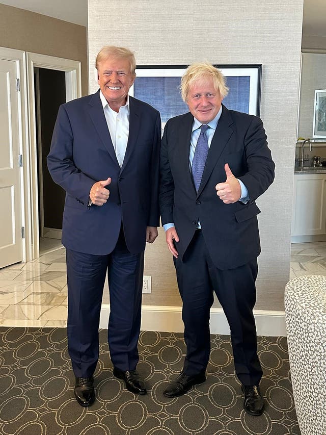 <p>Boris Johnson met Donald Trump this week (Ross Kempsell/PA)</p>