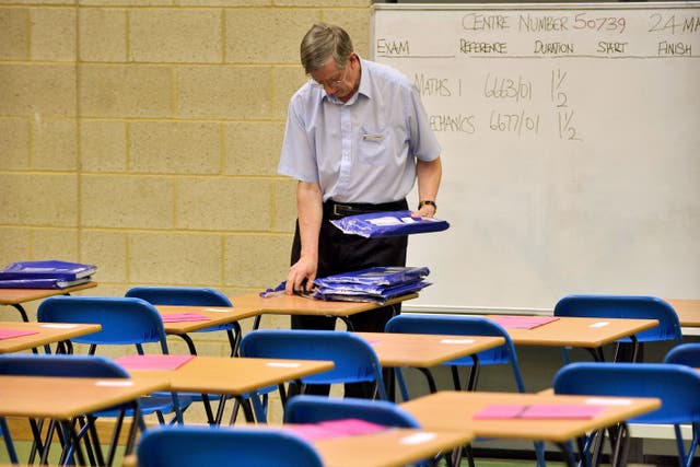 The exams regulator said it expects this year’s GCSE and A-level results in England to be ‘broadly similar’ to last year (PA)