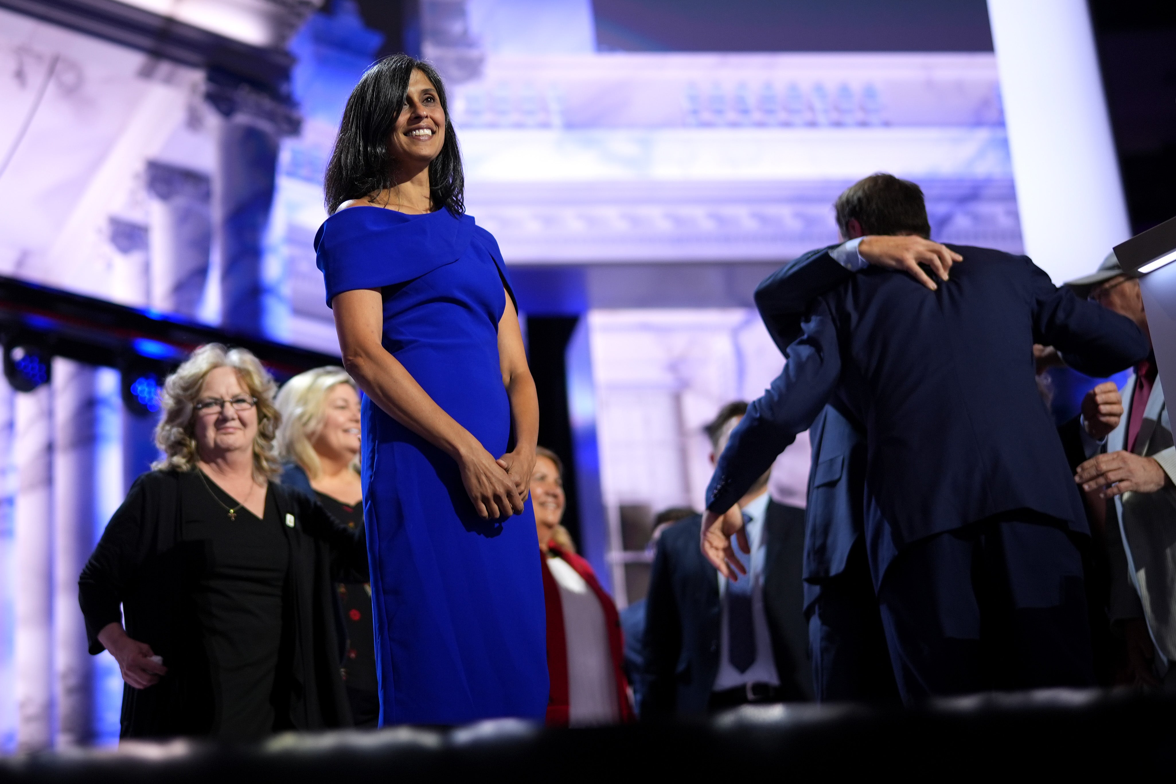 Usha Chilukuri Vance, wife of JD Vance, spoke about her husband on Wednesday evening at the RNC