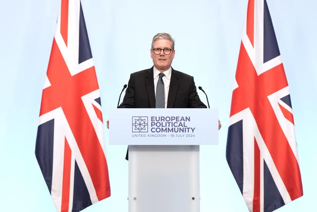 <p>Sir Keir Starmer announced an £84m foreign aid package to help tackle irregular migration ‘at source’</p>