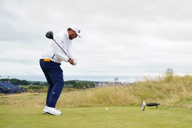 England’s Daniel Brown is the surprise leader after day one of the Open (Jane Barlow/PA)