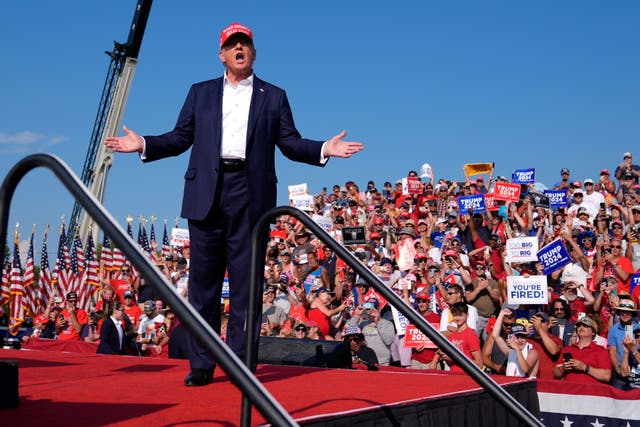 <p>Donald Trump arrives at a rally in Butler, Pennsylvania, on July 13, 2024 </p>