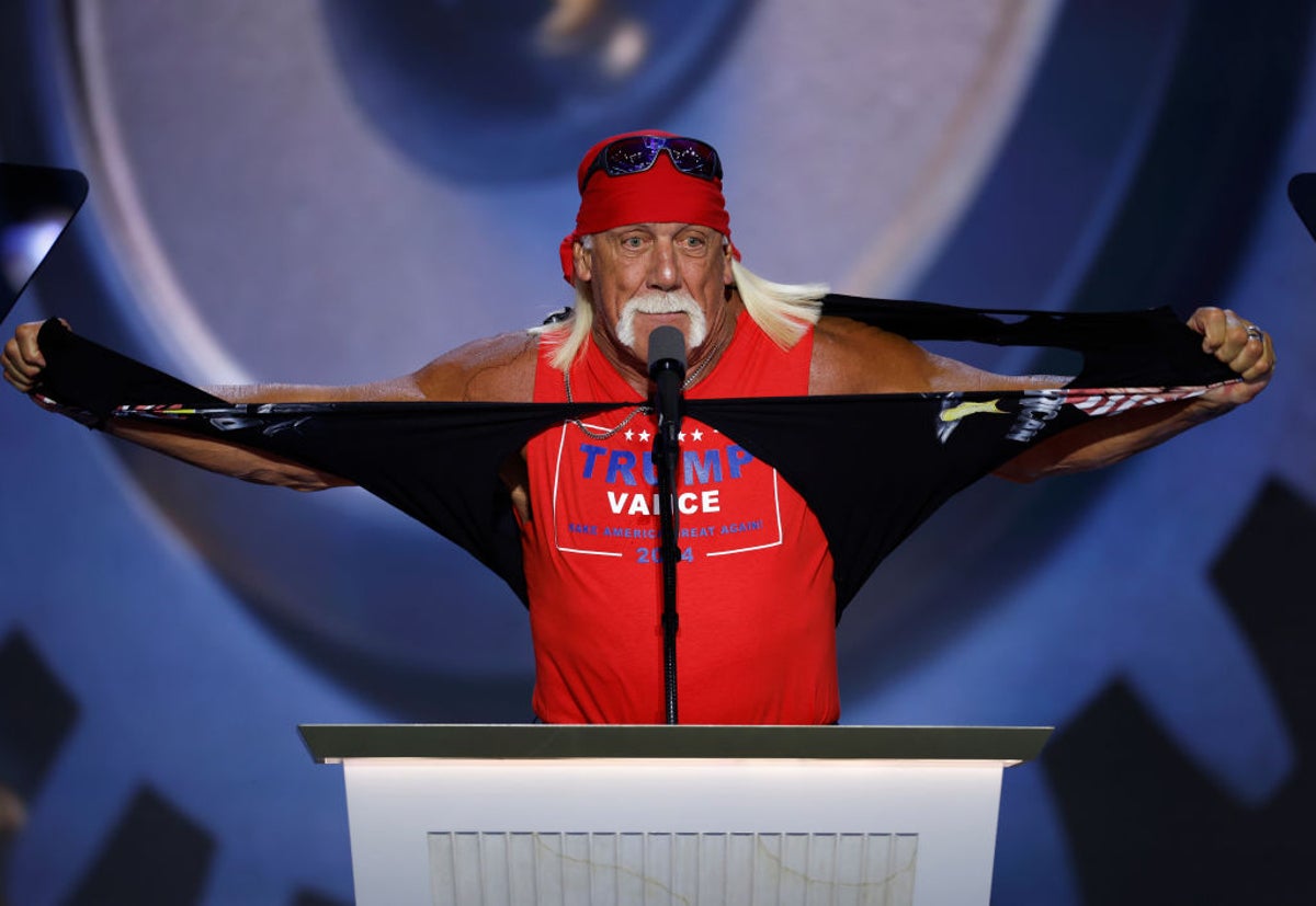 Let Trump-o-mania make America great again! Hulk Hogan rips off his shirt in wild RNC speech