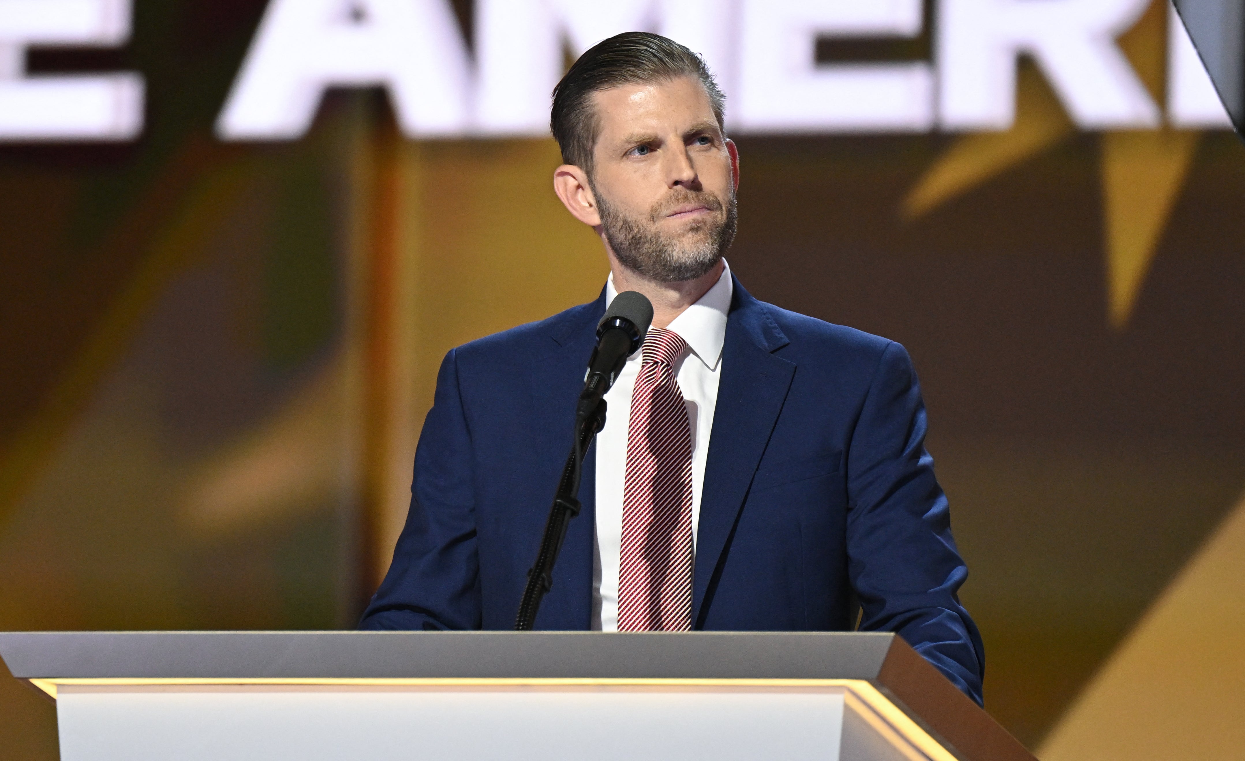 Eric Trump speaks at the Republican National Convention