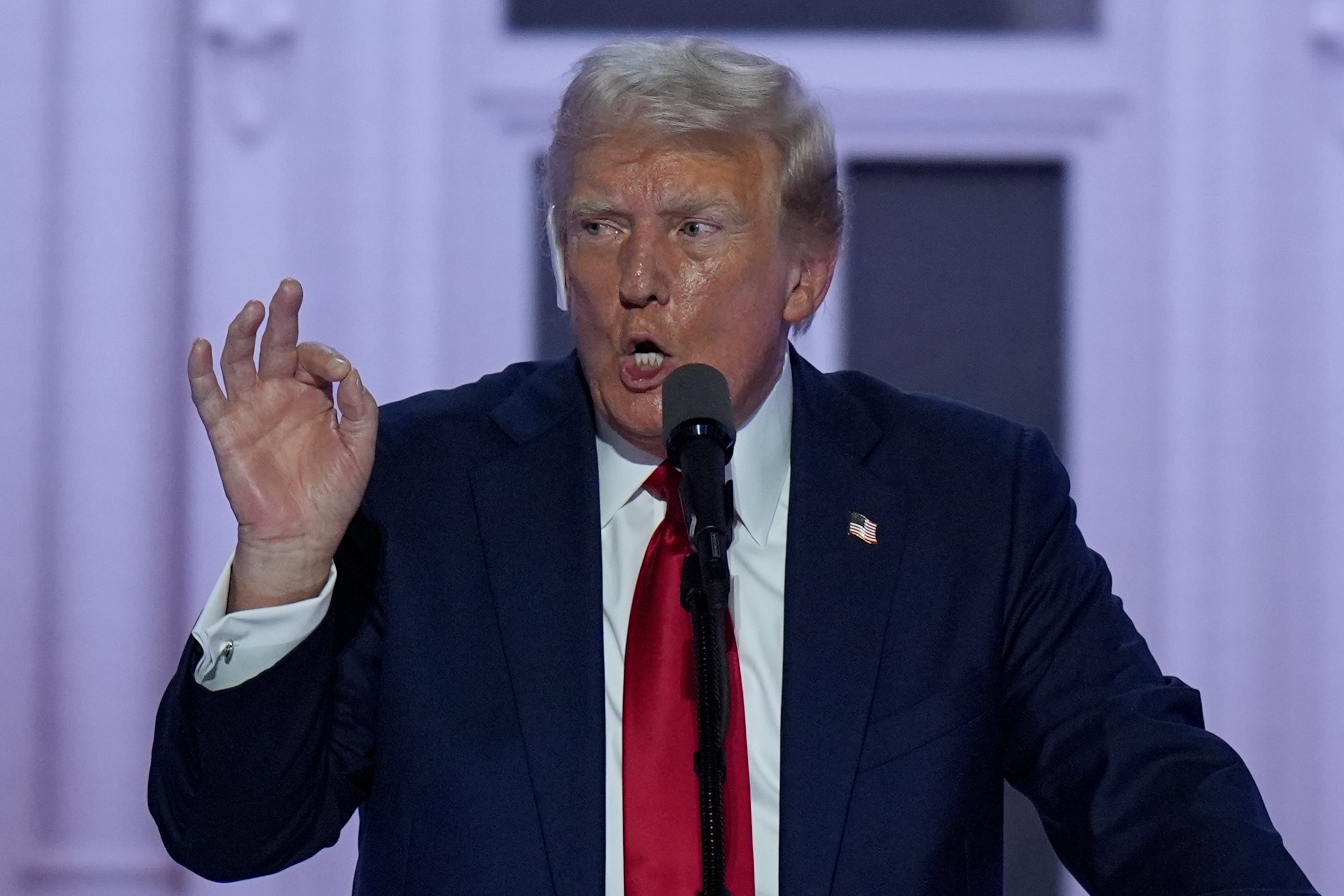 Donald Trump speaks at the Republican National Convention