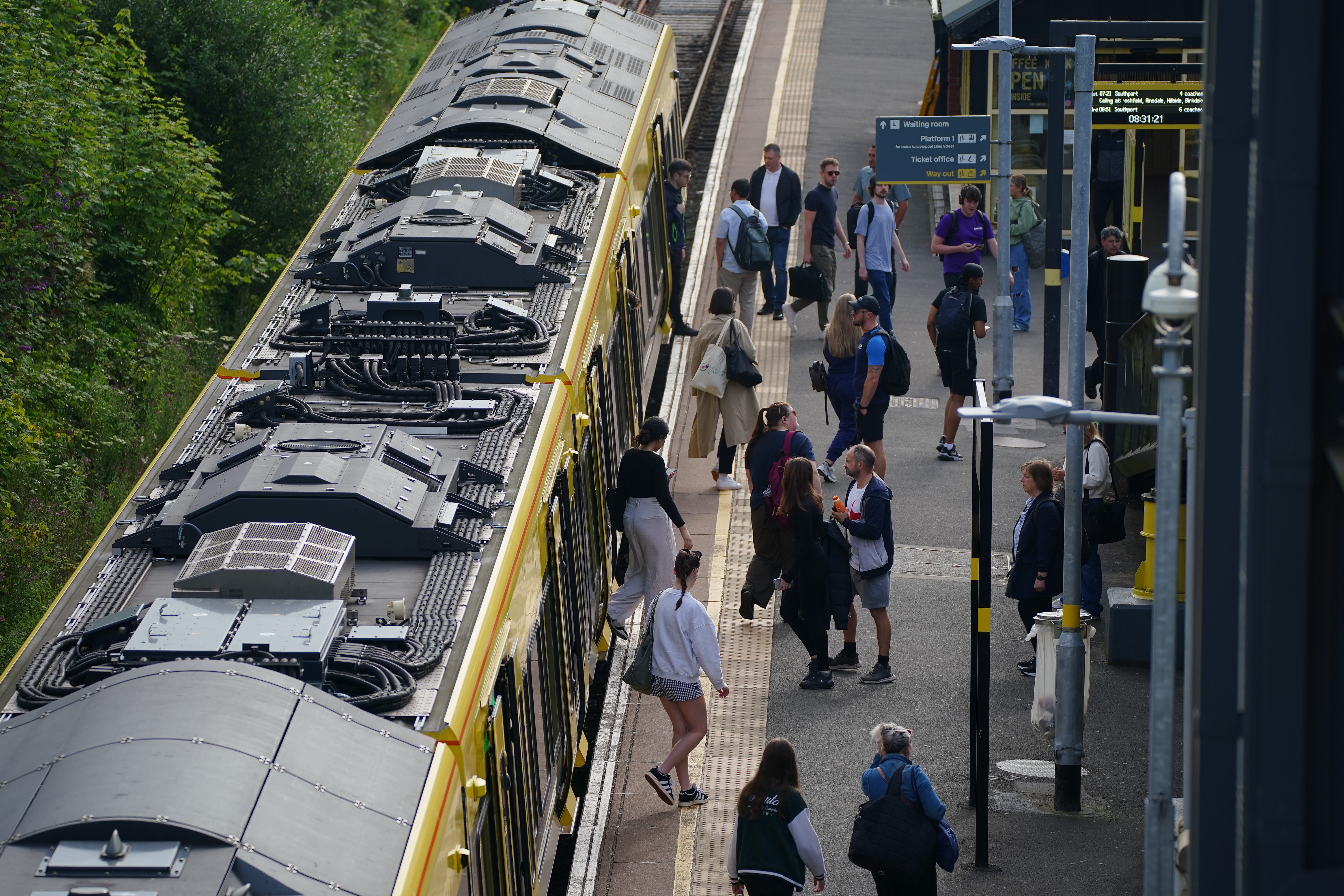 Britain’s biggest train company has warned passengers to expect disruption as it is suffering ‘widespread IT issues’ (Jonathan Brady/PA)