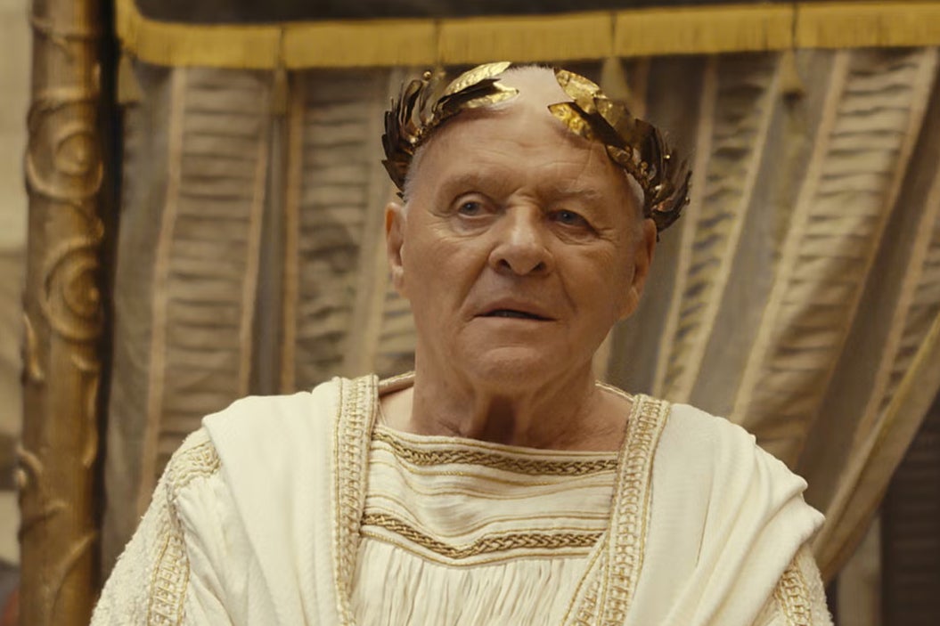 Anthony Hopkins plays Emperor Vespasian in Roland Emmerich’s ‘Those About to Die’
