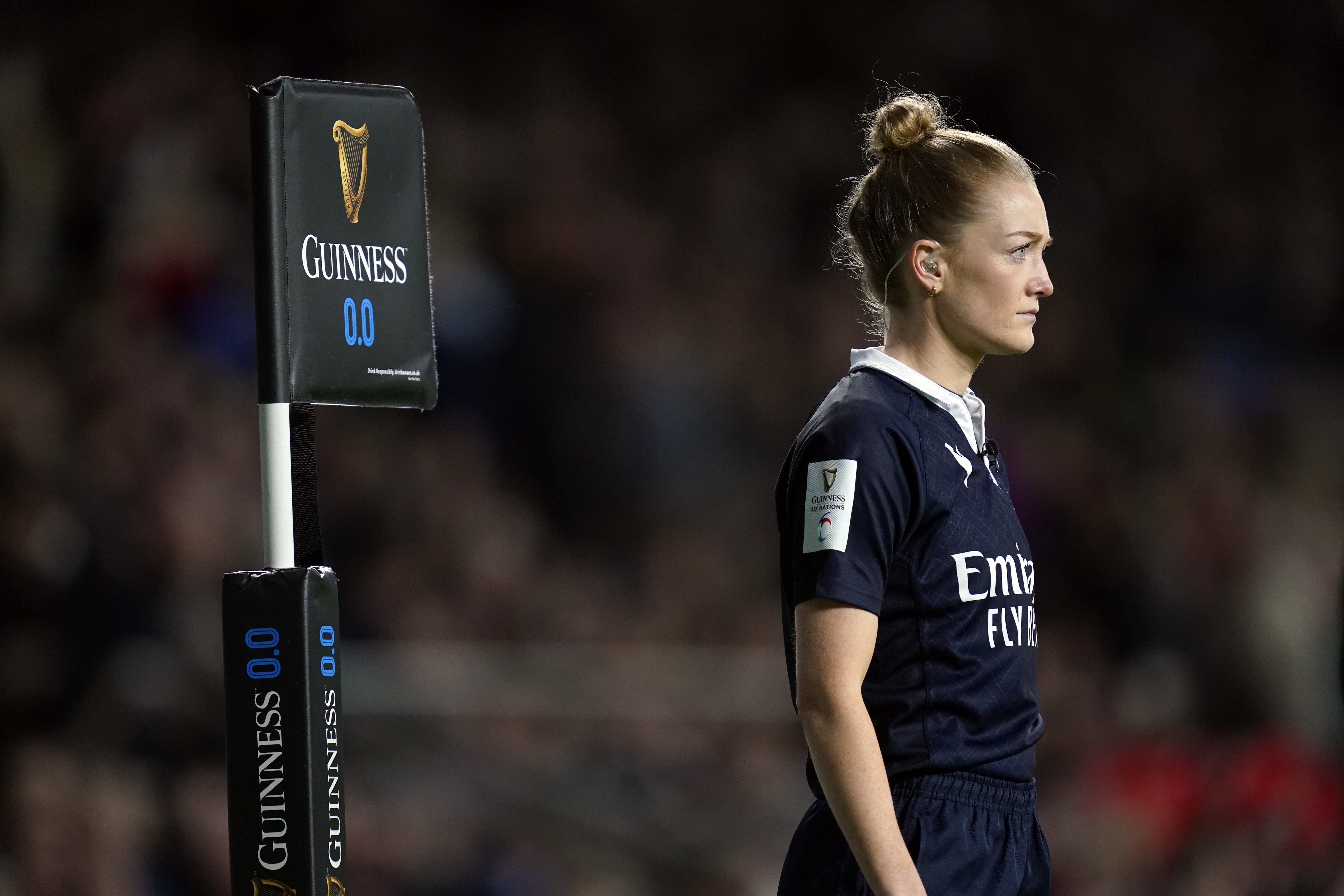 A árbitra escocesa Holly Davidson fará história no rugby em Bloemfontein (Andrew Matthews/PA)