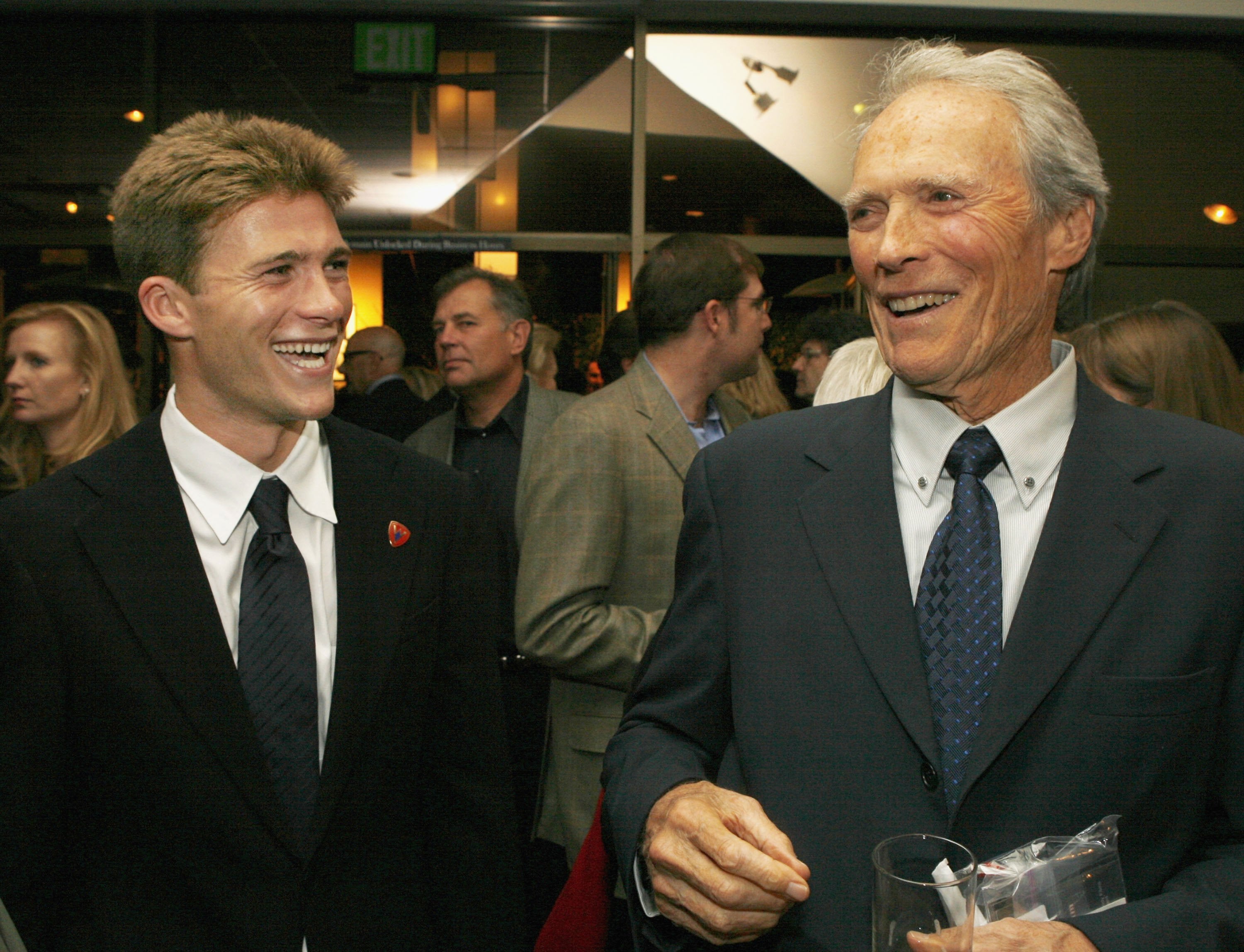 Scott and Clint Eastwood at the ‘Flags Of Our Fathers’ premiere