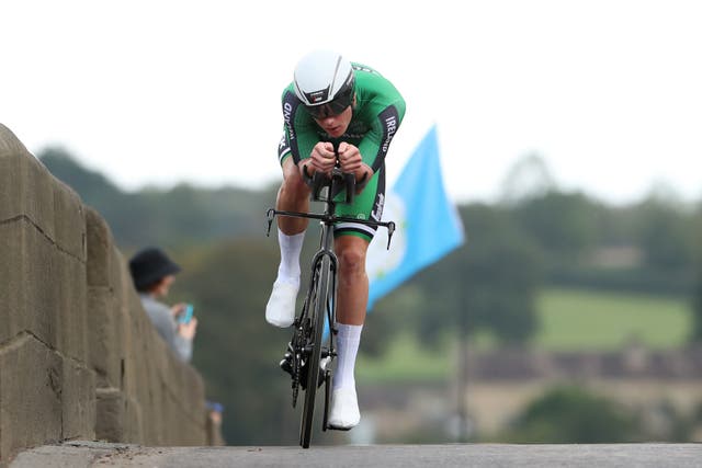 Ireland’s Ryan Mullen during the Men’s Elite Individual Time Trials from Northallerton to Harrogate.