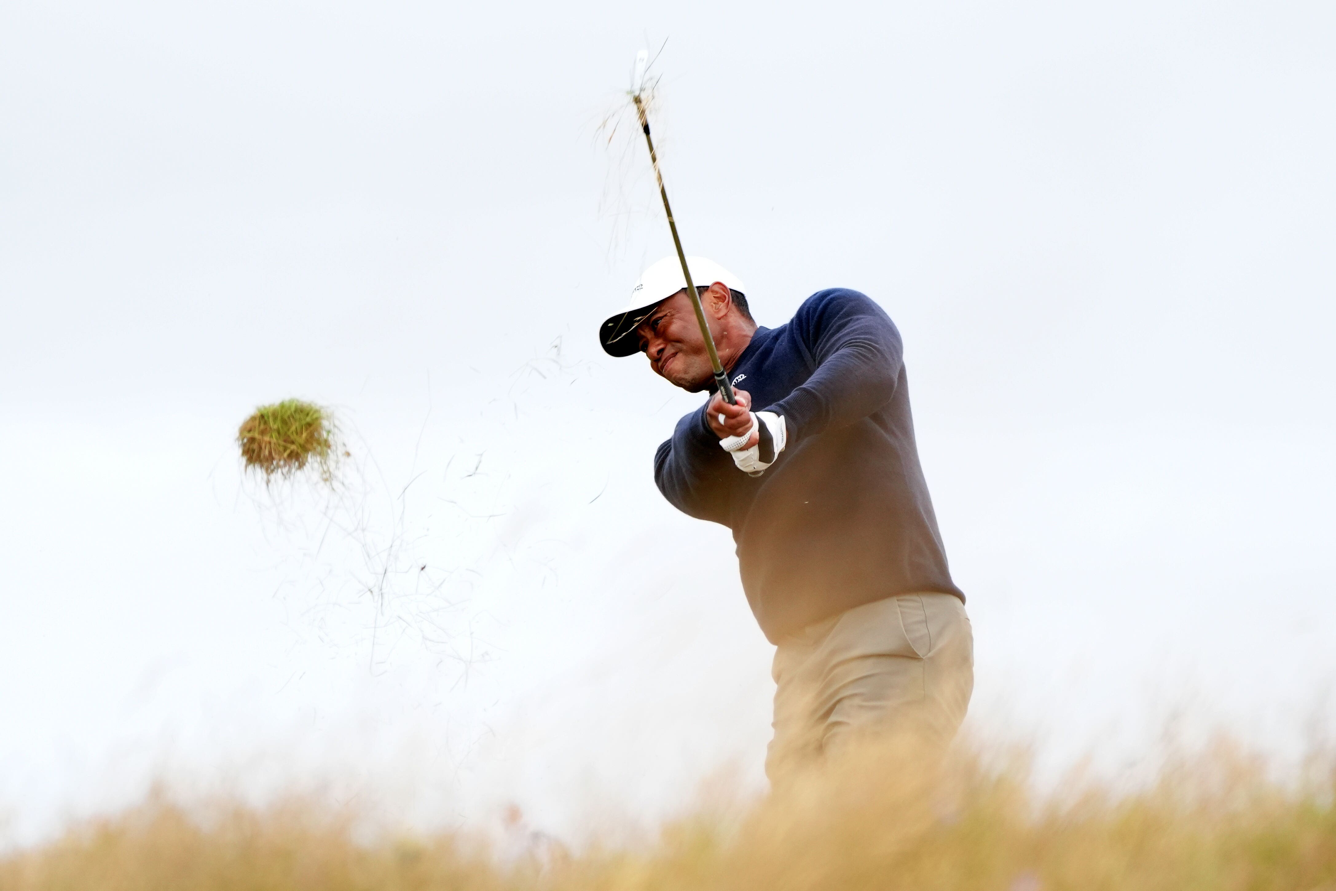 Tiger Woods was set for another missed cut in the Open at Royal Troon (Jane Barlow/PA)