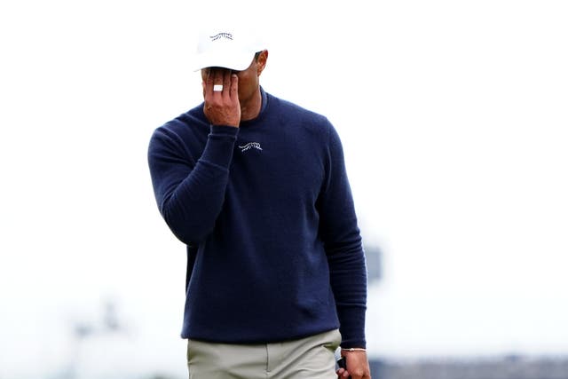 Multiple major winner Tiger Woods endured a chastening two days at The Open (Jane Barlow/PA)