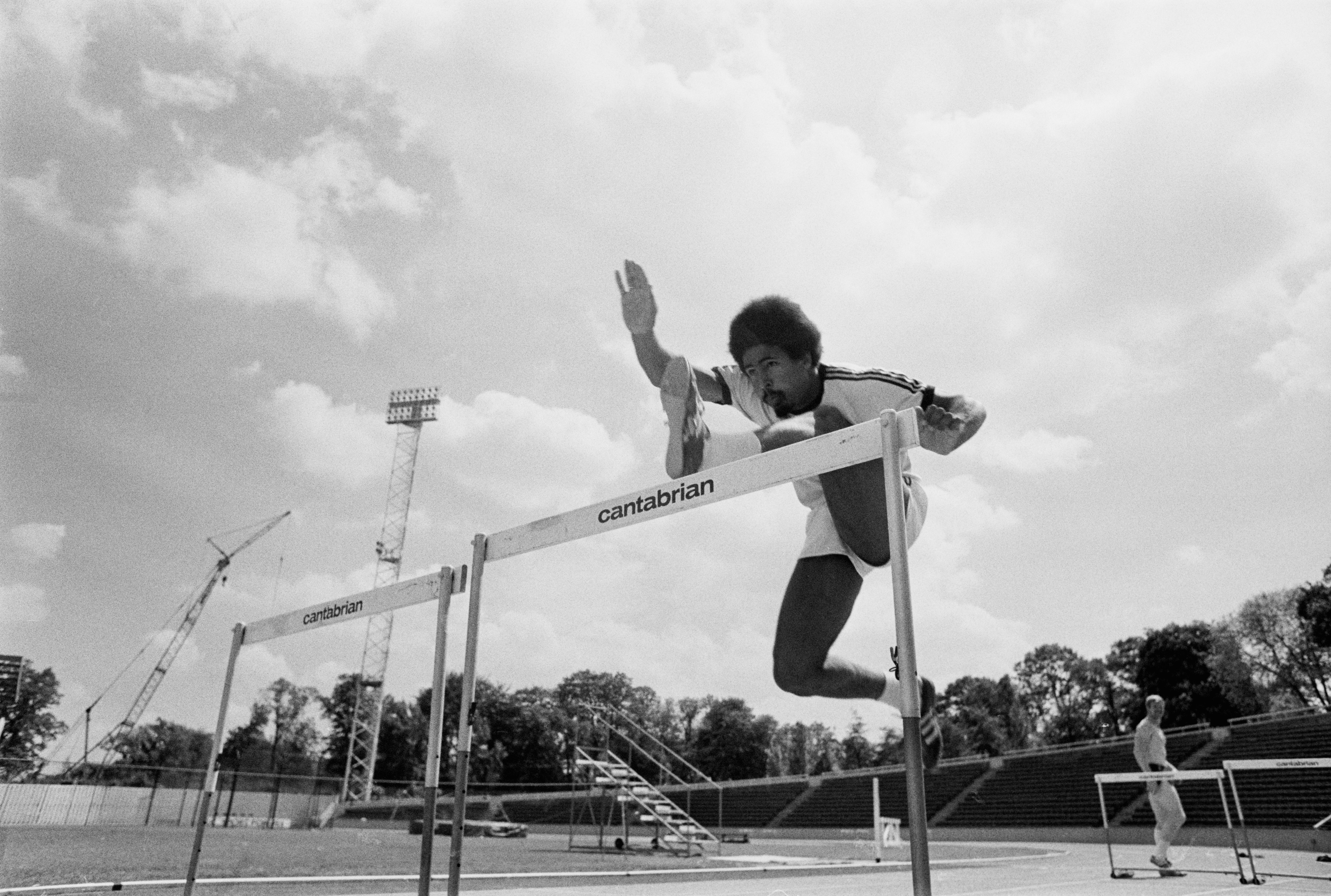 Daley Thompson during training in 1976 – a key year in his development