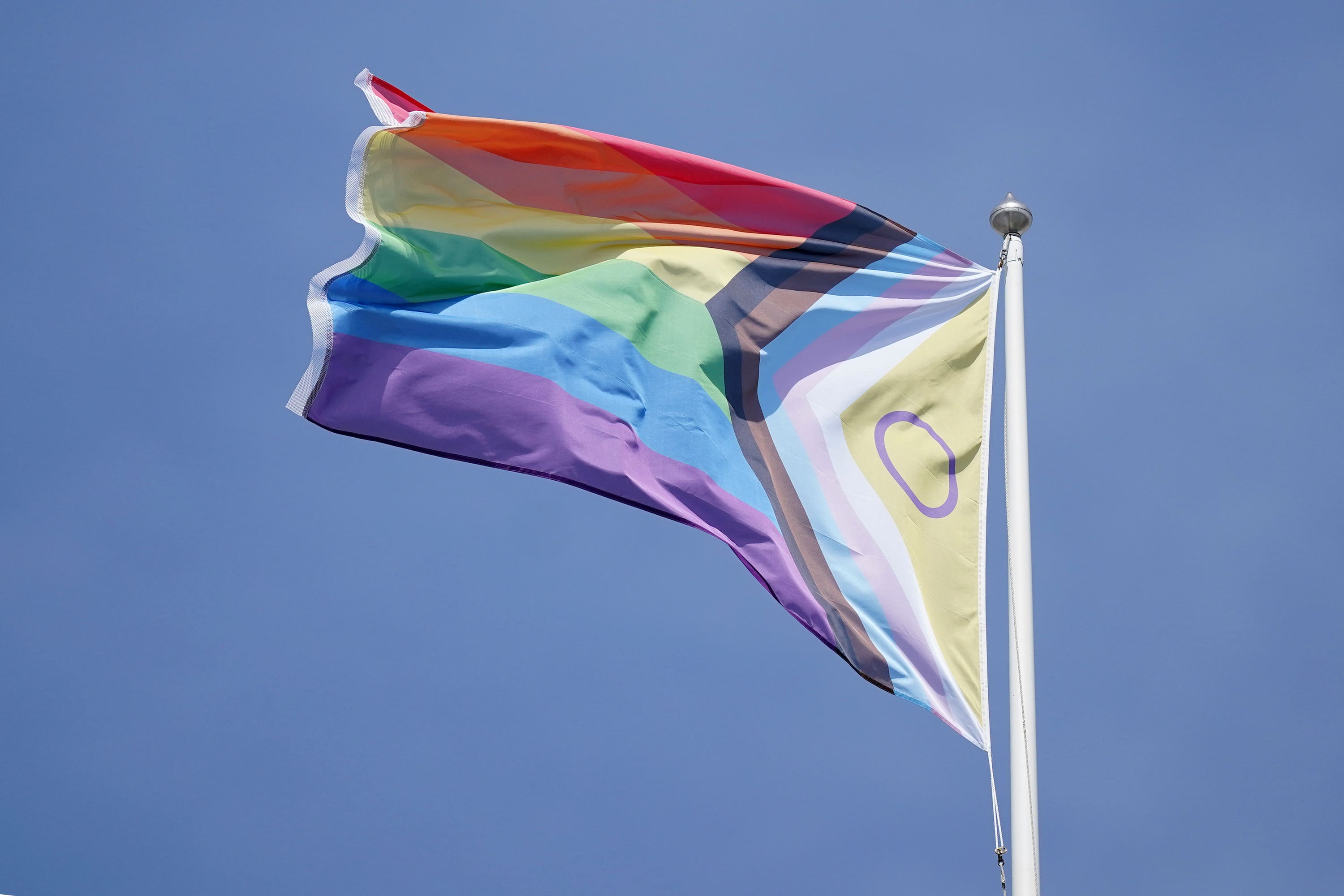 An LGBT flag