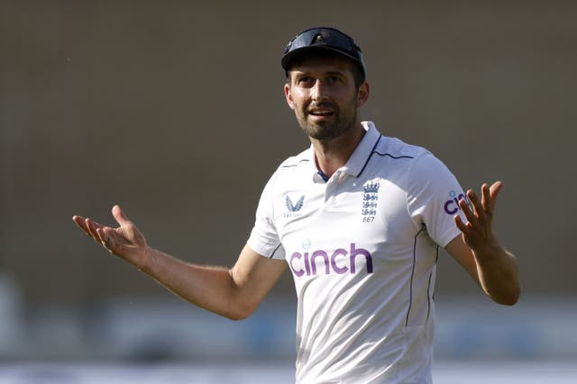 Mark Wood’s fearsome bowling did not lead to any wickets (Nigel French/PA)