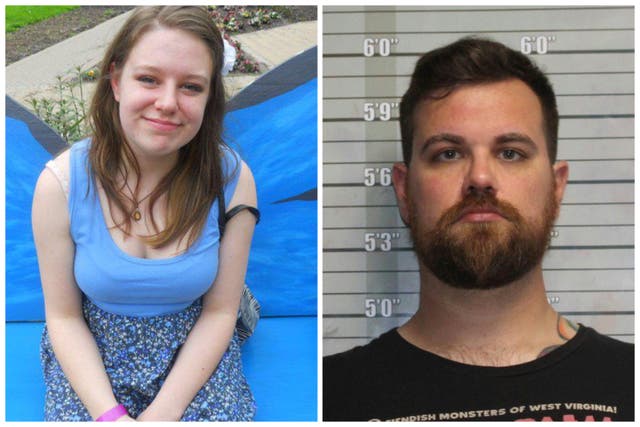 <p>John Carter (right) was sentenced to the maximum jail time for involuntary manslaughter in the death of his fiance Katelyn Markham (left)</p>