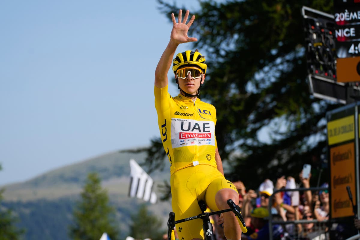 Tadej Pogacar closes in on third Tour de France crown after fifth stage victory