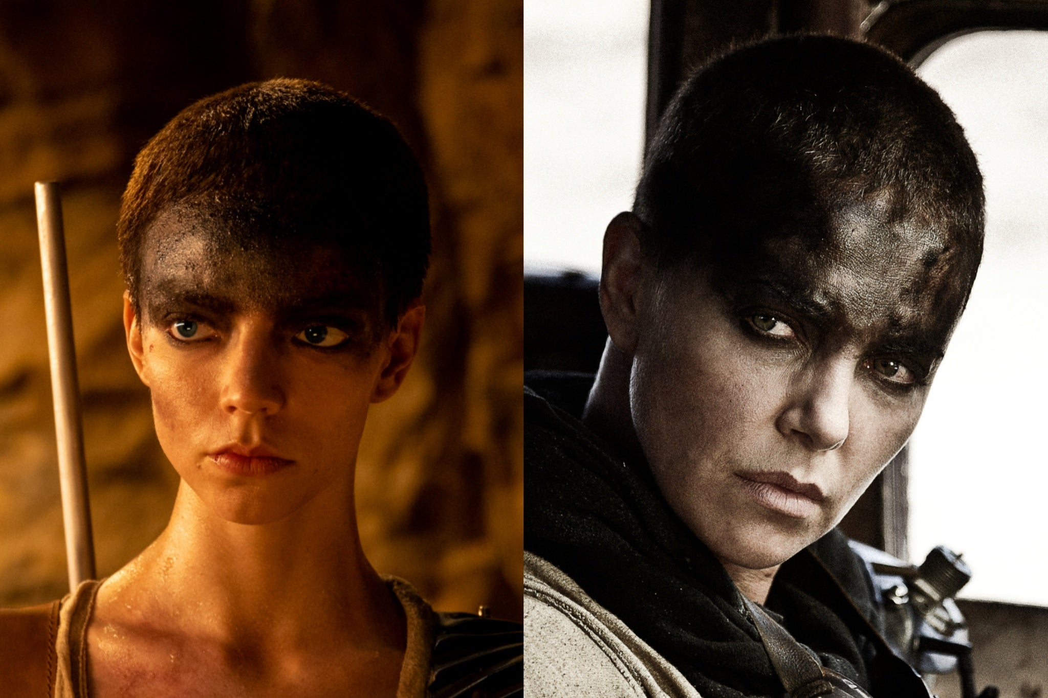 Anya Taylor-Joy and Charlize Theron as Furiosa