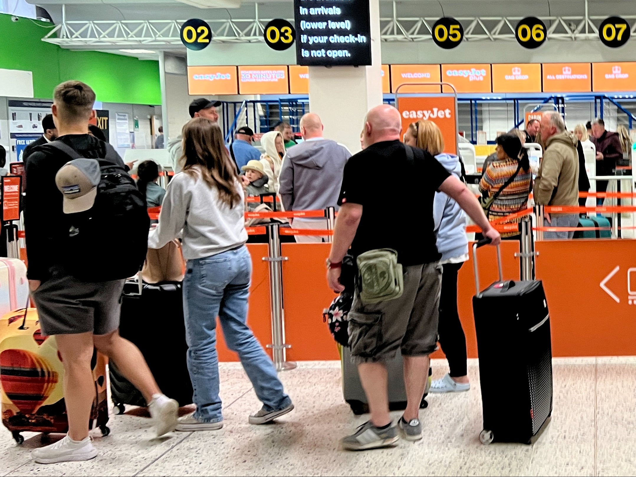 Going places? Passengers at Manchester airport (file photo)